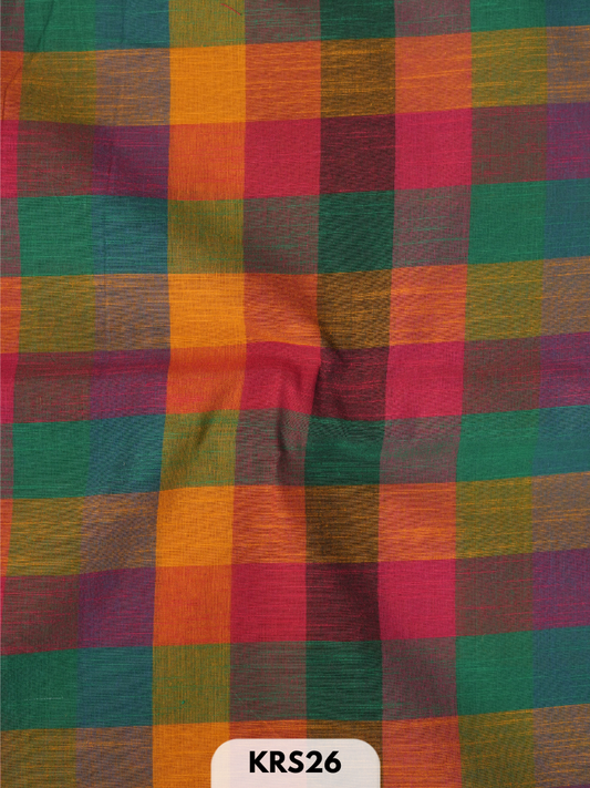 MADRAS KATTAM FABRIC-1 MTR