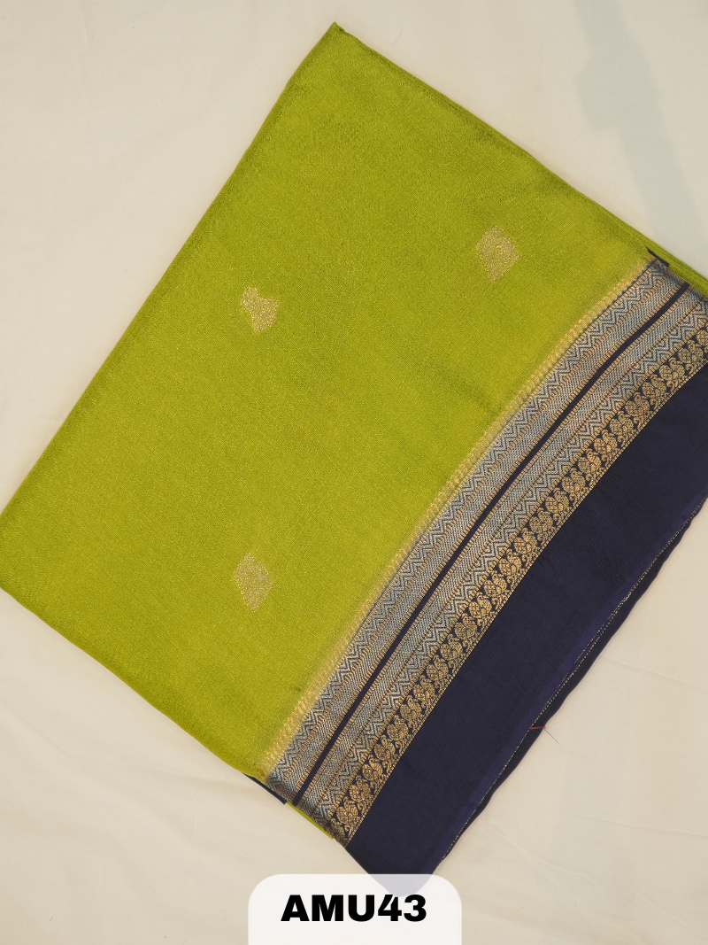 BANARAS TUSSAR KHADI SILK SAREE WITH BORDER