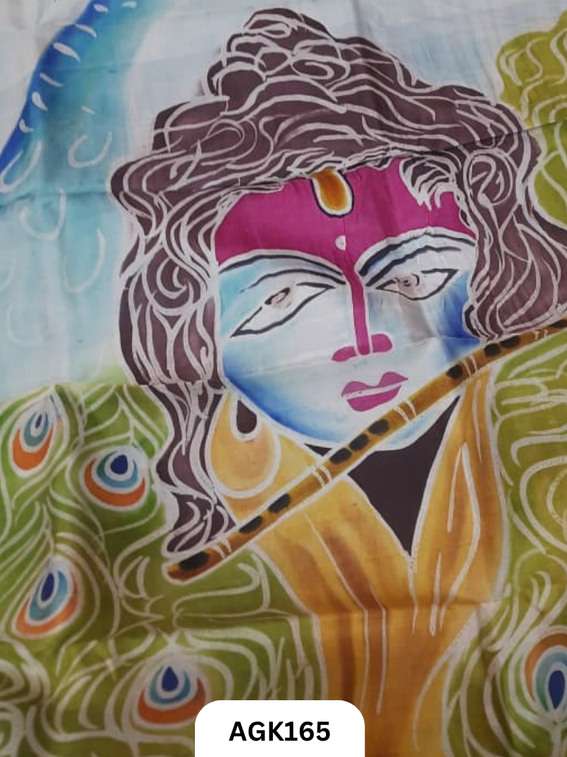 Murshidabad Silk 4Ply Hand Printing Work
