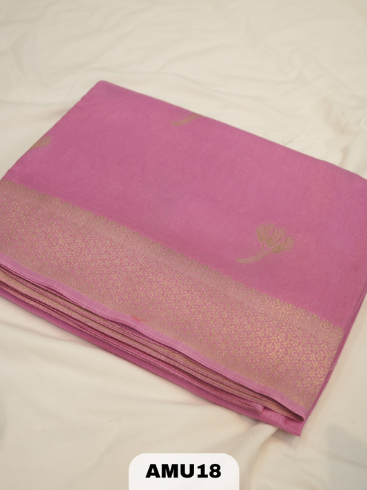 RUSSIAN SILK SAREE WITH BORDER