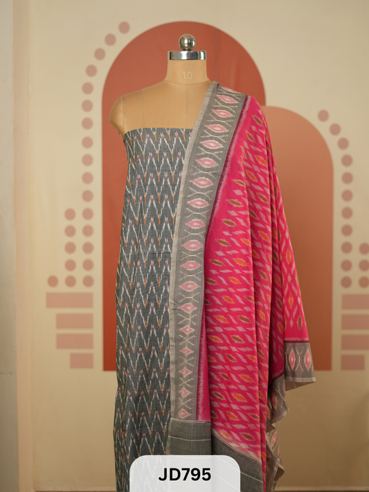 IKKAT POCHAMPALLY HANDLOOM SALWAR SUIT