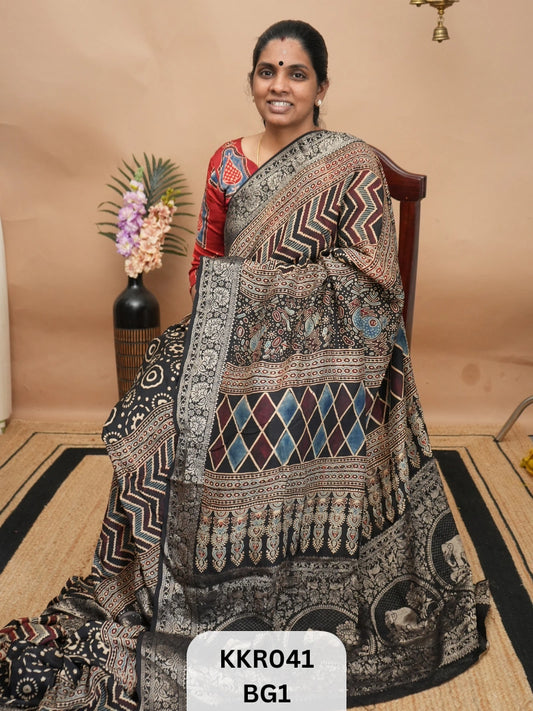 DOLA SILK - AJRAKH HANDBLOCK PRINT