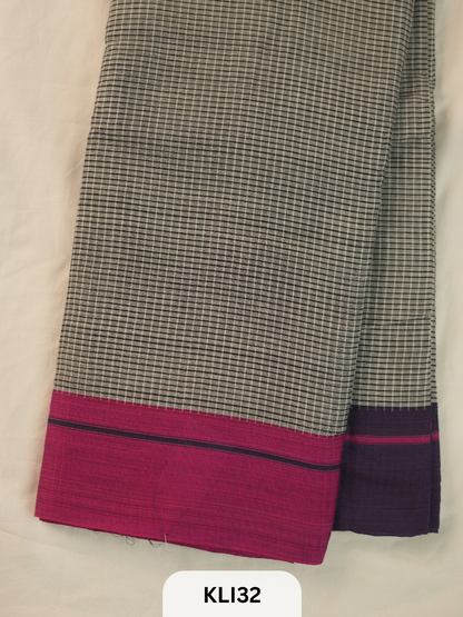 PURE HANDLOOM PETTADA ANCHU SAREE