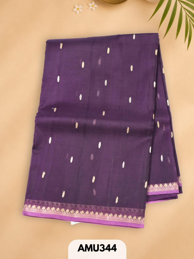 PURE KORA ORGANZA HANDLOOM SAREE