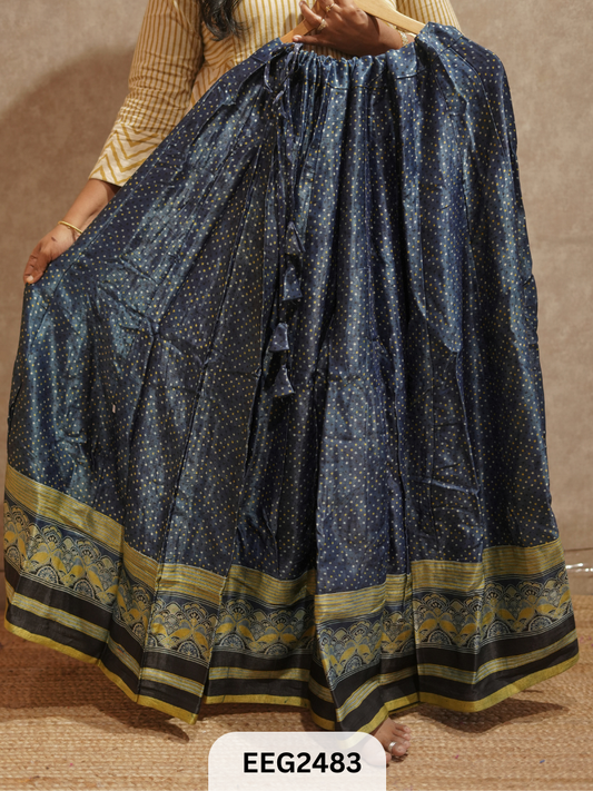 MUSHRU SKIRT 6 MTRS. FLARE-FREE SIZE