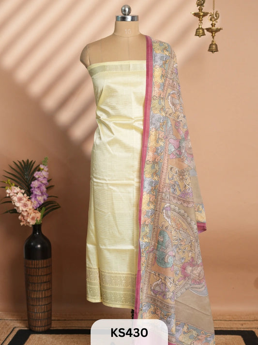 MANGALGIRI PATTU TOP AND DUPPATA - 2 PCS