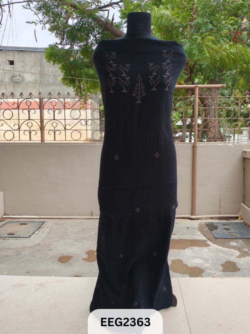TANGALIYA ARTWORK KALA COTTON  TOP-LENGTH 2.75MTR -PANNA 44