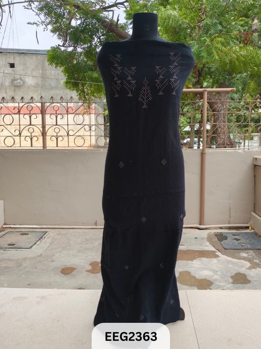 TANGALIYA ARTWORK KALA COTTON  TOP-LENGTH 2.75MTR -PANNA 44