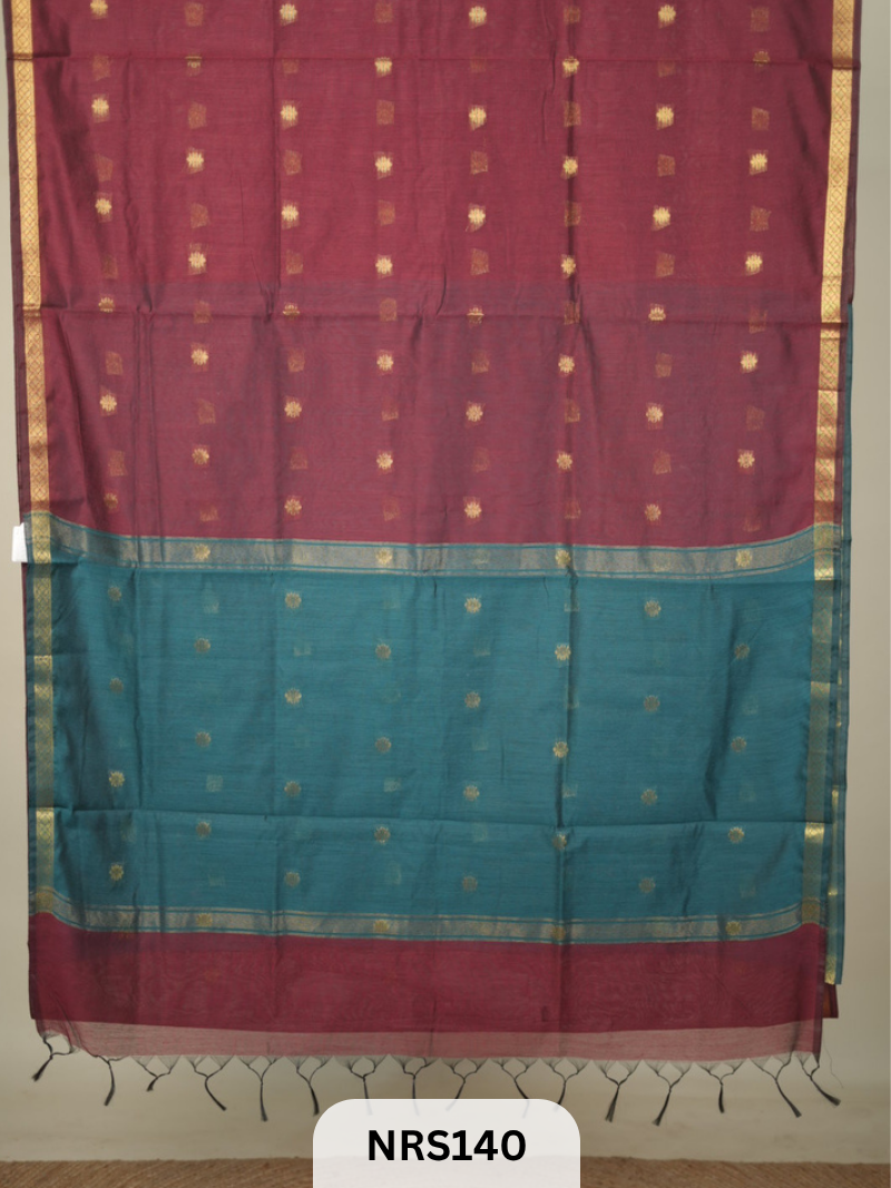 CHANDERI INSPIRED MAHESWARI SAREE