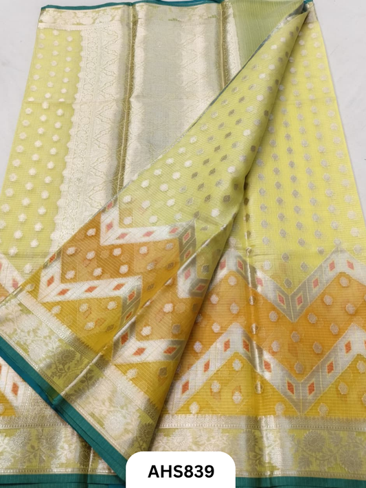 Soft Silk Kota Weaving +Painting Work Saree With Blouse