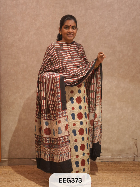 AJRAKH MODAL 2  PCS-UNSTITCHED