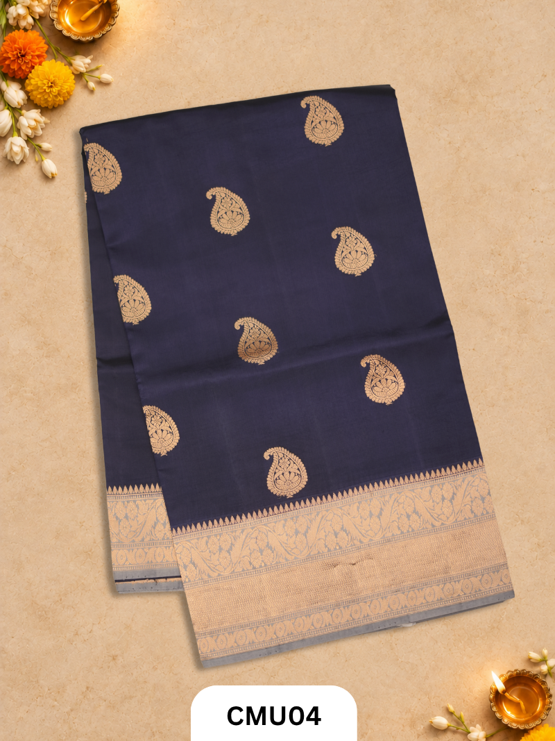 Pure Handloom Banaras Kathan Silk Saree