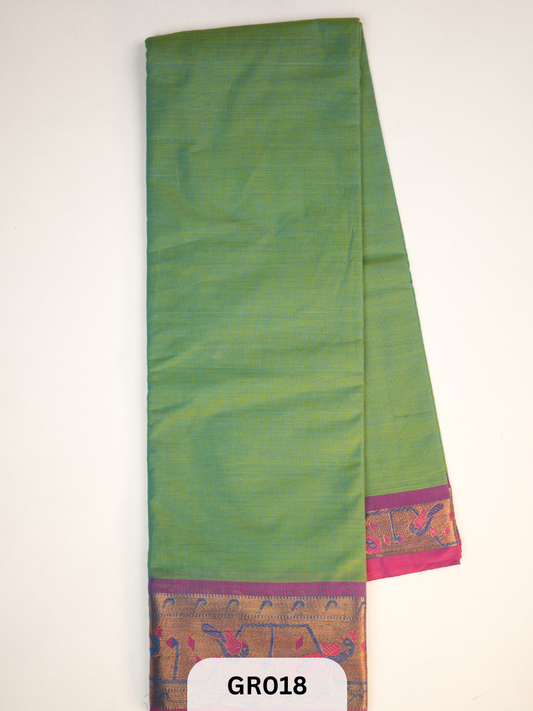 Chettinad cotton with Golden border