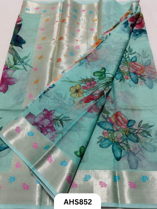 Soft Silk Kota Weaving Saree Border Weaving