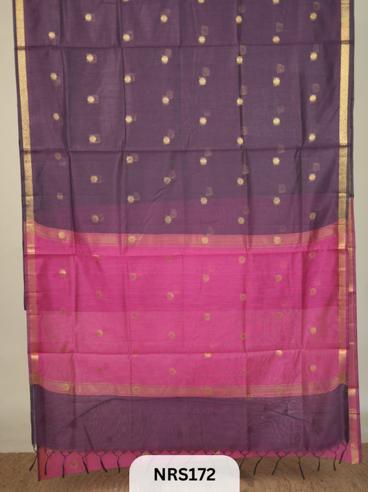 CHANDERI INSPIRED MAHESWARI SAREE