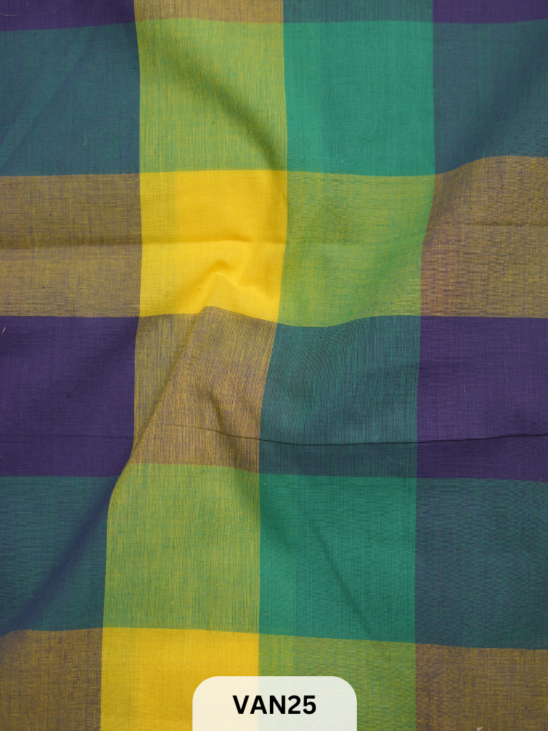MADRAS KATTAM FABRIC - 1 MTR