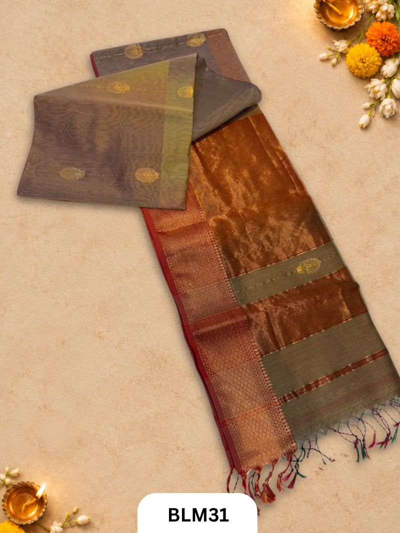 Maheshwari Gajlakshmi buta sarees