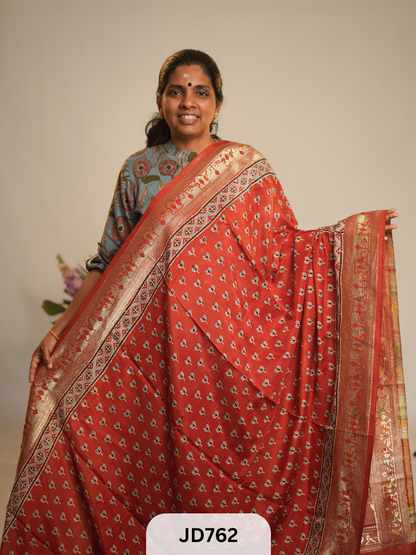PAITHANI - DOLA WITH MUSLIN SILK SAREE - prebooking 10 days