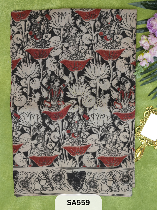 KALAMKARI MALMAL COTTON SAREE