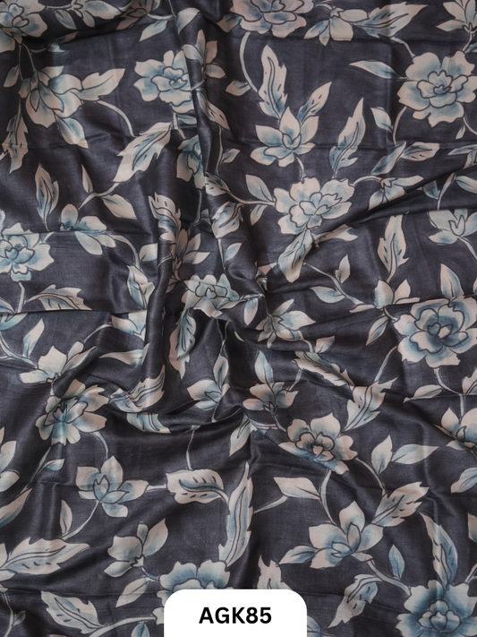 Premium Tussar Blouse Piece with Kalamkari Print – 80 CM