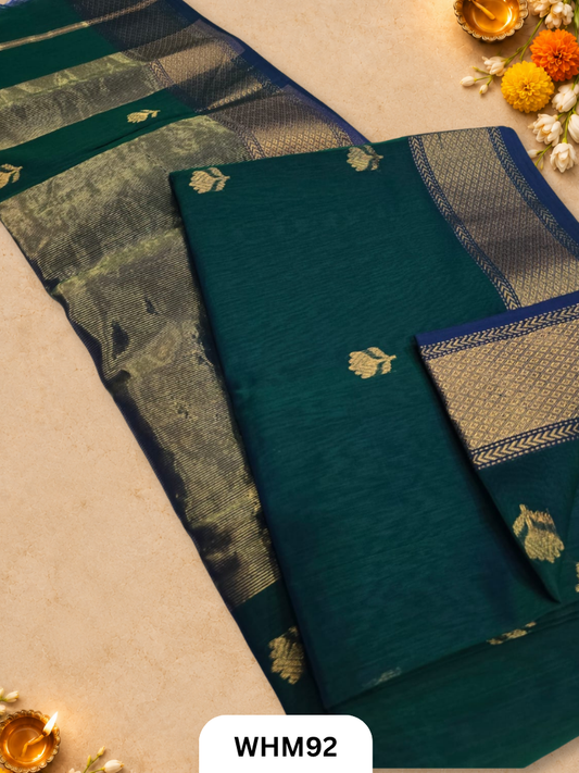 Maheshwari handloom Lotus butta sarees