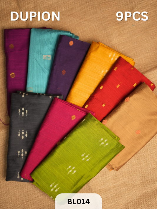 DUPION BLOUSE - 9 PCS
