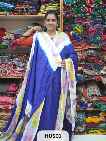 PURE MODAL WITH CHECKS MULTI COLOUR BORDER