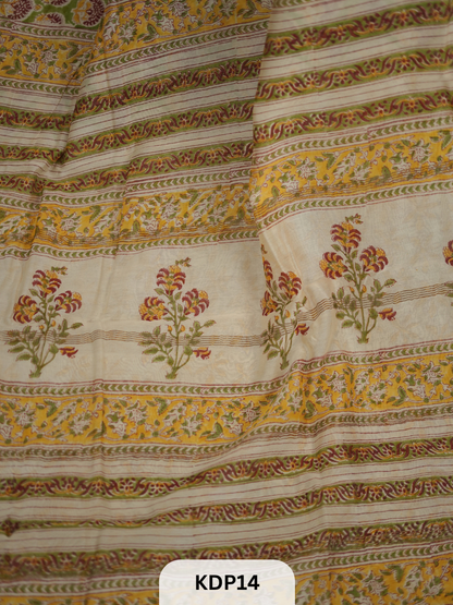 Maheshwari Sanganer Hanblock Print Saree