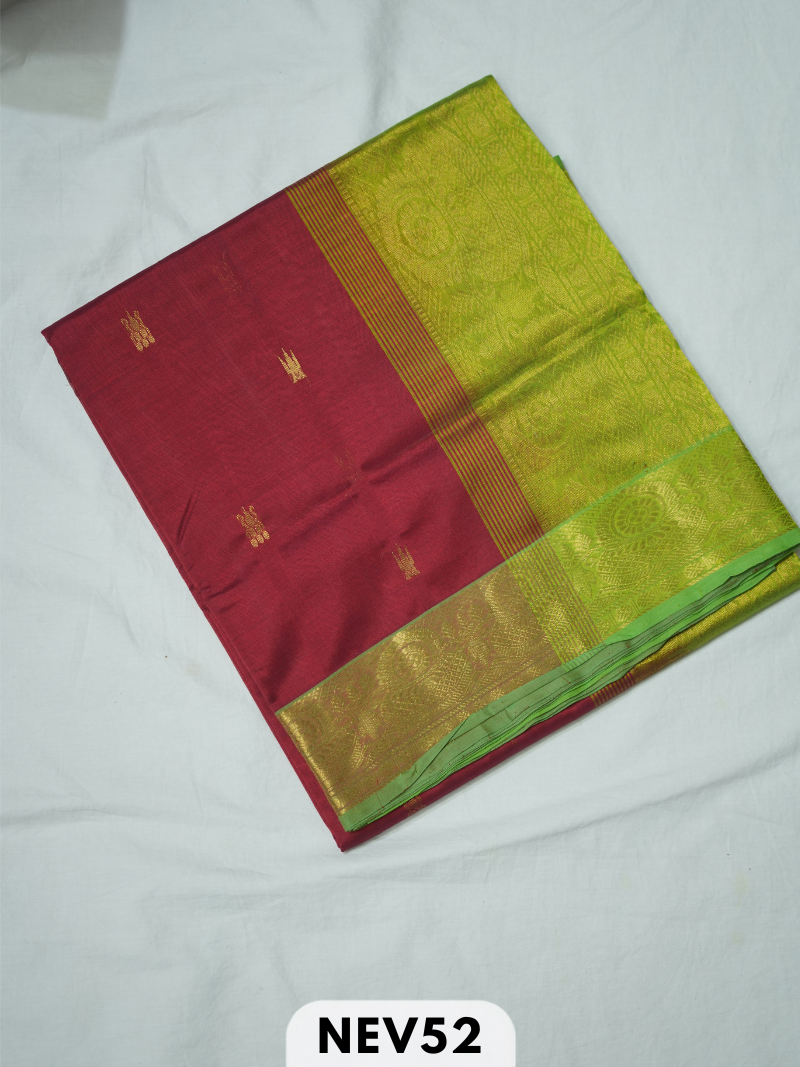 RICH PALLU WITH BUTTA SILK COTTON SAREE