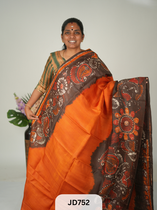 BISHNUPURI SILK WITH BATIK SAREE