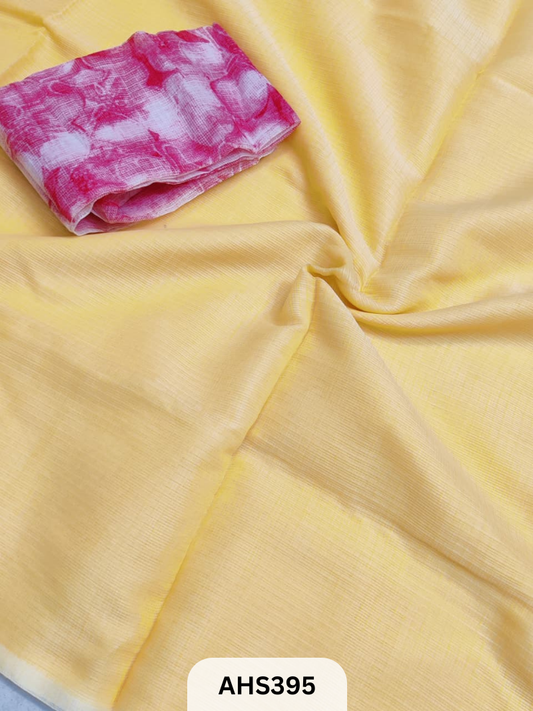 KOTA SOFT COTTON SAREE  DIGITAL PRINT BLOUSE