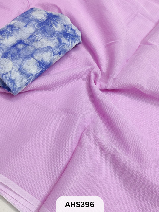 KOTA SOFT COTTON SAREE  DIGITAL PRINT BLOUSE
