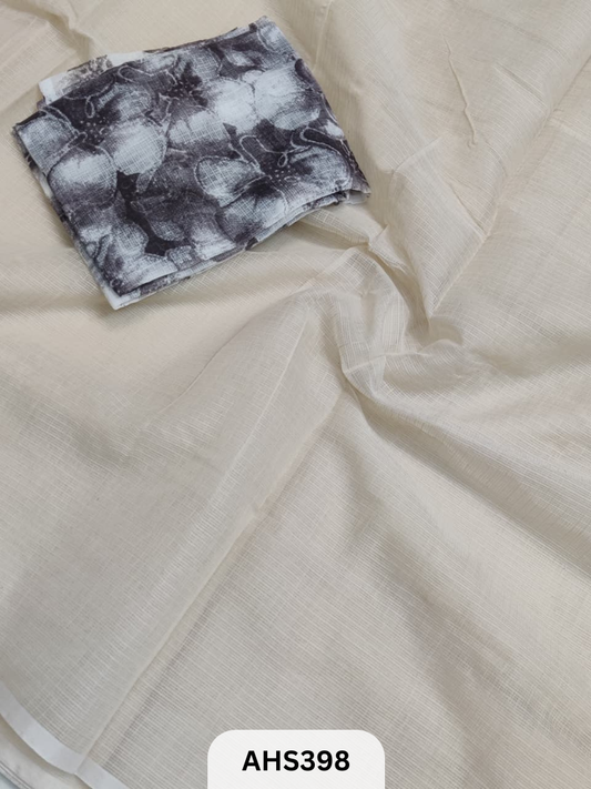 KOTA SOFT COTTON SAREE  DIGITAL PRINT BLOUSE