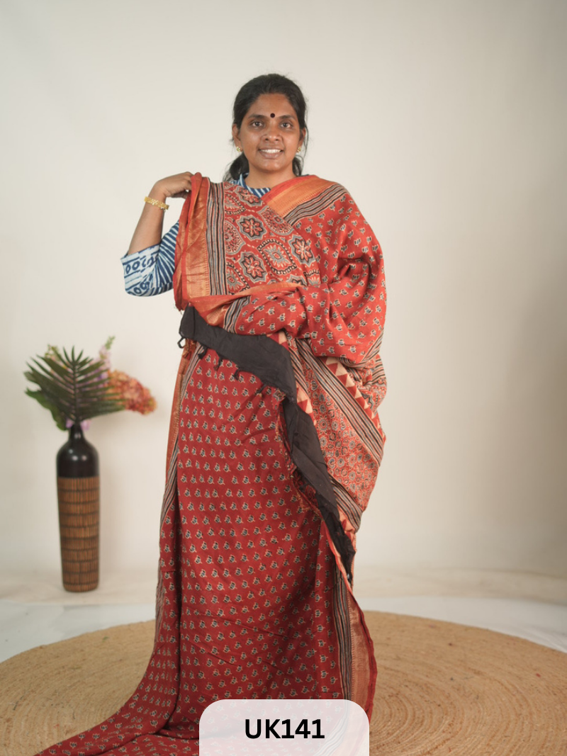 DOLA AJRAKH SAREE