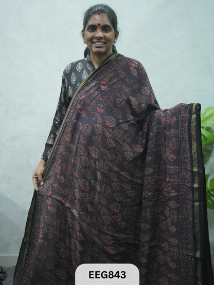 KOTA DORIA AJRAKH SAREE