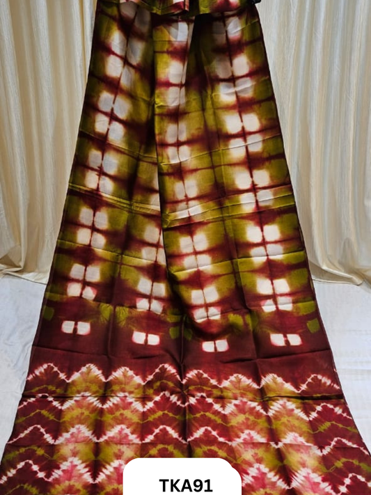 Pure Bishnupuri Silk - Shibori work saree