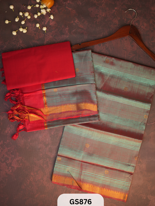Mangalgiri Pattu butta dress set