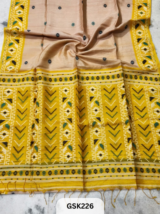 Premium Handloom Semi Tussar saree