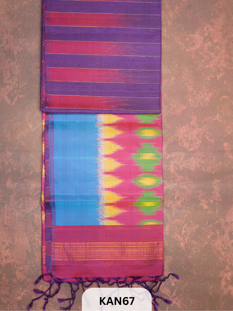 KANCHIPURAM HANDLOOM PURE SOFT SILK