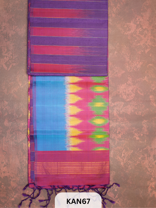KANCHIPURAM HANDLOOM PURE SOFT SILK