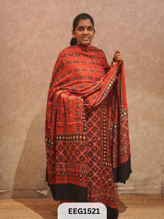 AJRAKH MODAL 2  PCS-UNSTITCHED
