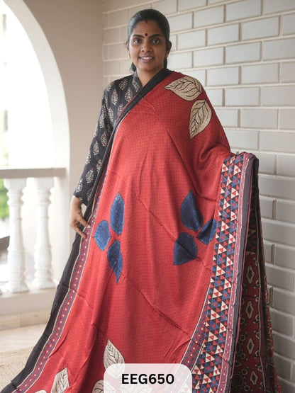 AJRAKH MODAL SAREE - JACKPOT