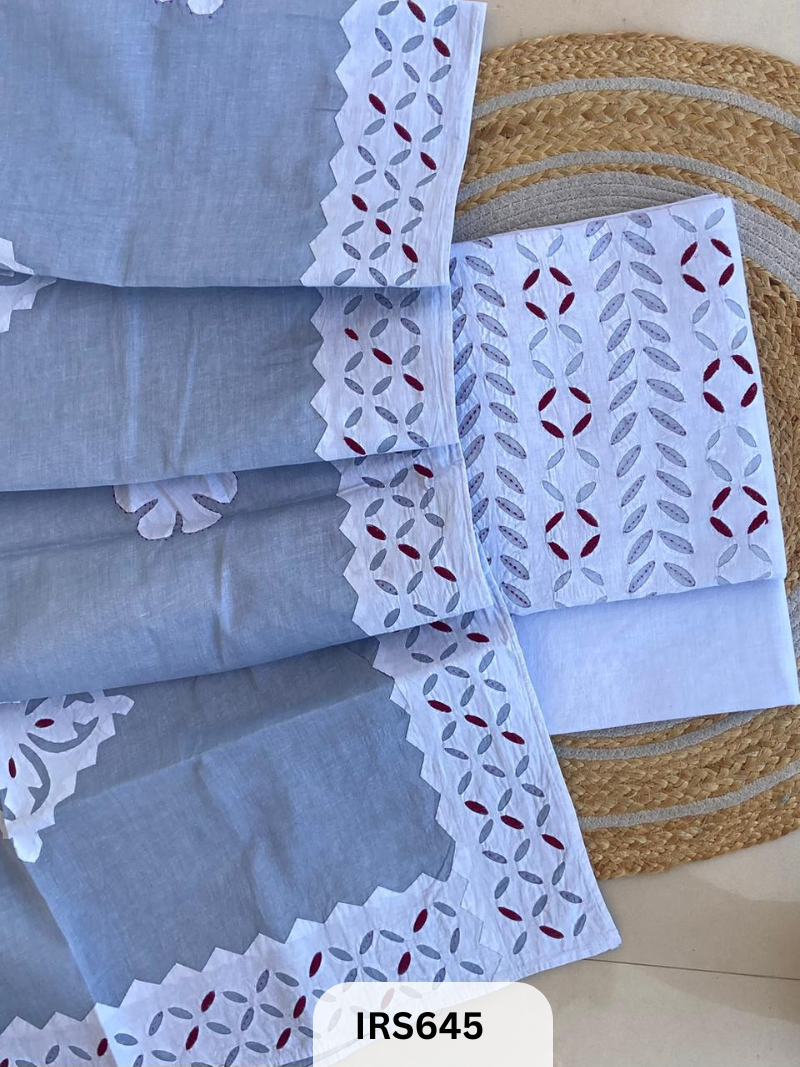 RAJASTHANI SUZANI HAND WORK TOP AND BOTTOM WITH ORGANDY DUPATTA