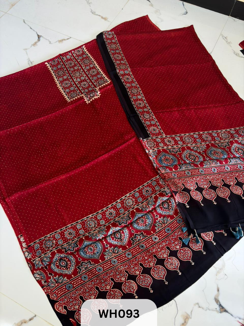 MODAL AJRAKH HANDBLOCK 2PC SALWAR (10-15 Days Dispatch)
