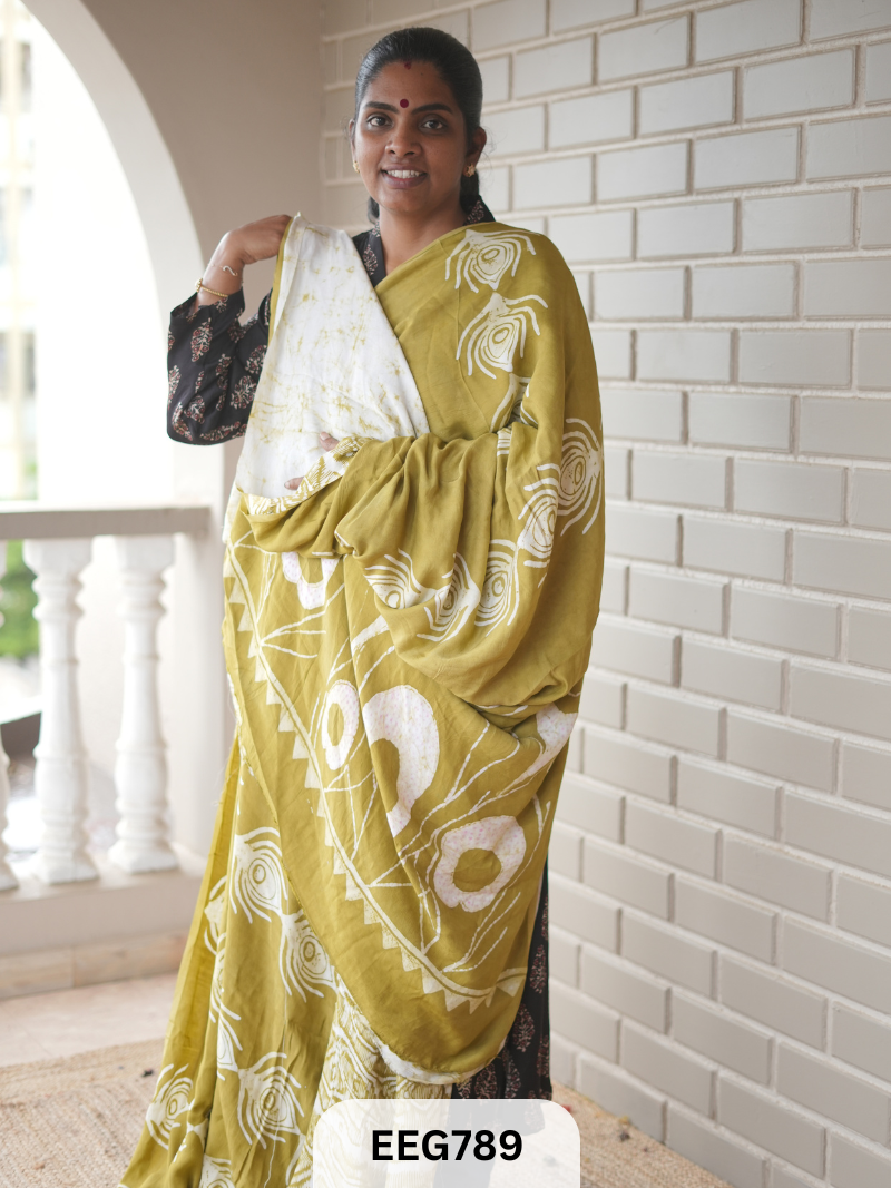BATIK PRINT MODAL SAREE