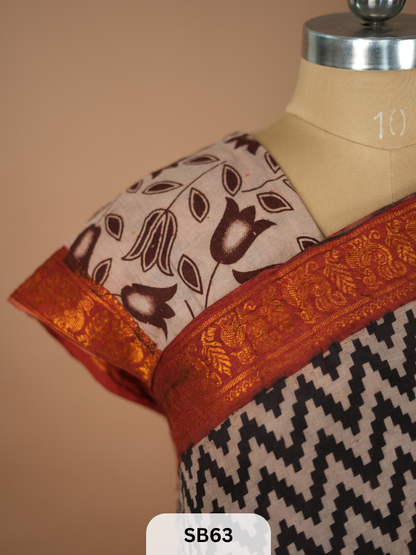 SUNGUDI X KALAMKARI SAREE
