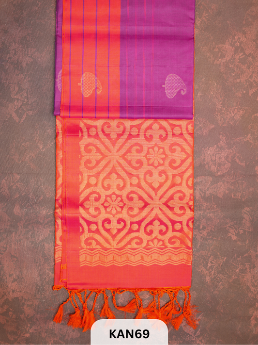 KANCHIPURAM HANDLOOM PURE SOFT SILK