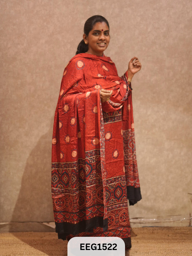 AJRAKH MODAL 2  PCS-UNSTITCHED