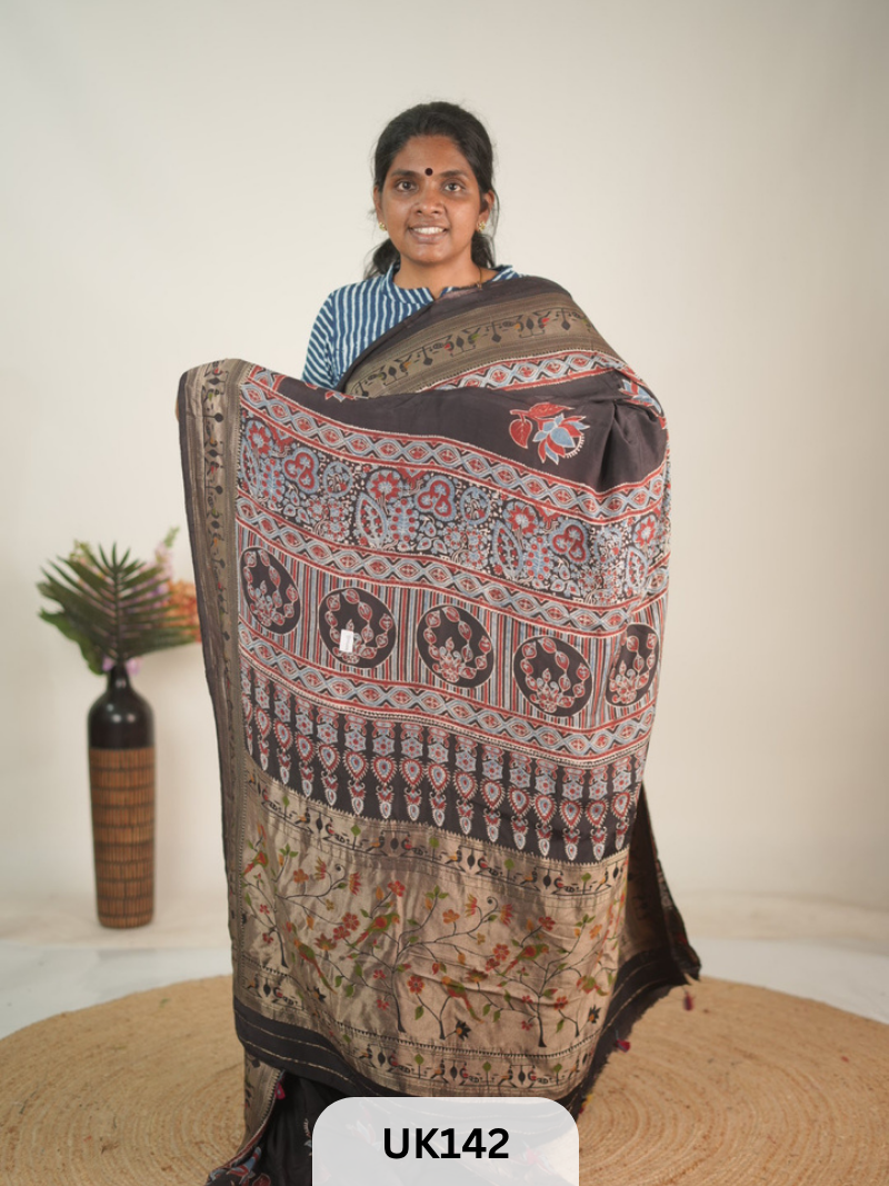 DOLA AJRAKH SAREE