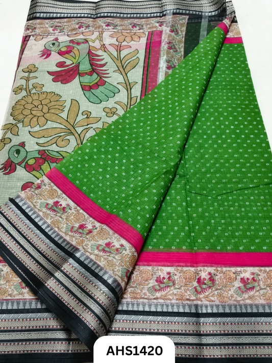 Pure Kota Cotton Digital Print Saree
